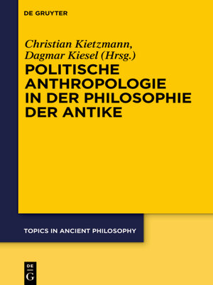 cover image of Politische Anthropologie in der Philosophie der Antike